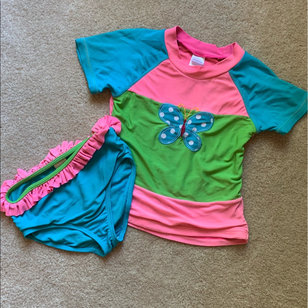Girls 2 piece bathing suit